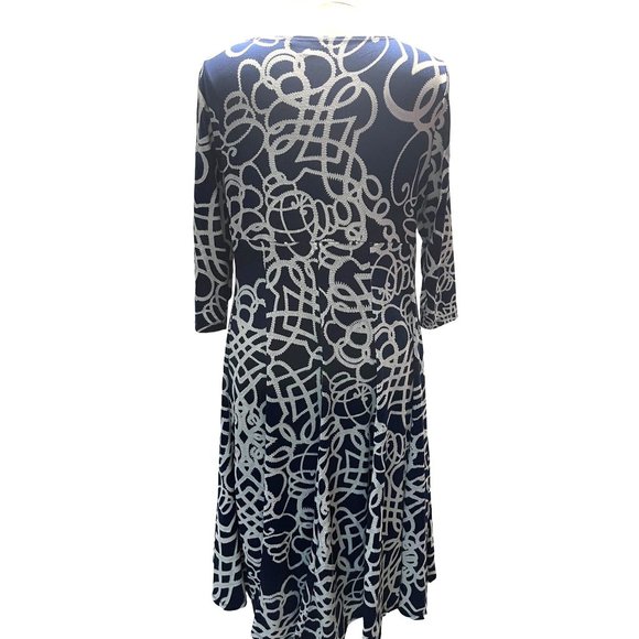 HAANI Stretchy Long Sheath Dress with Flared Bottom, Size 3X Women's - Picture 3 of 5